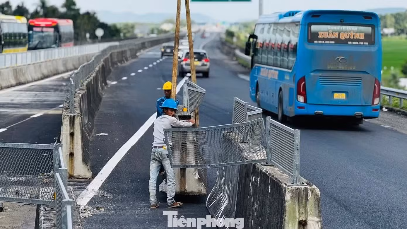 Hình ảnh thi công hoàn thiện cao tốc Quảng Ngãi - Hoài Nhơn